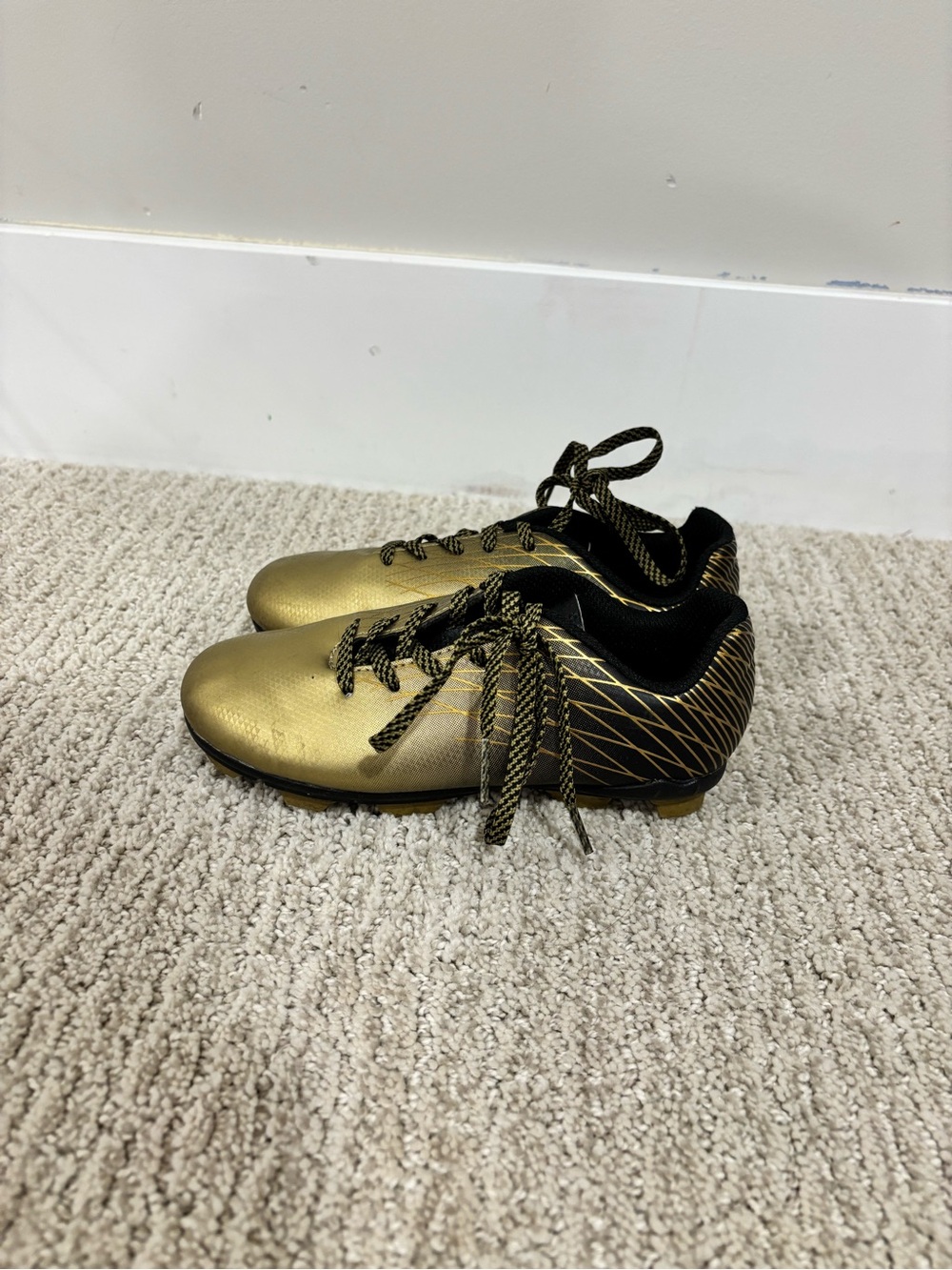 DSG Gold and Black Kids Soccer Cleats